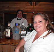 Lisa with a Bartender